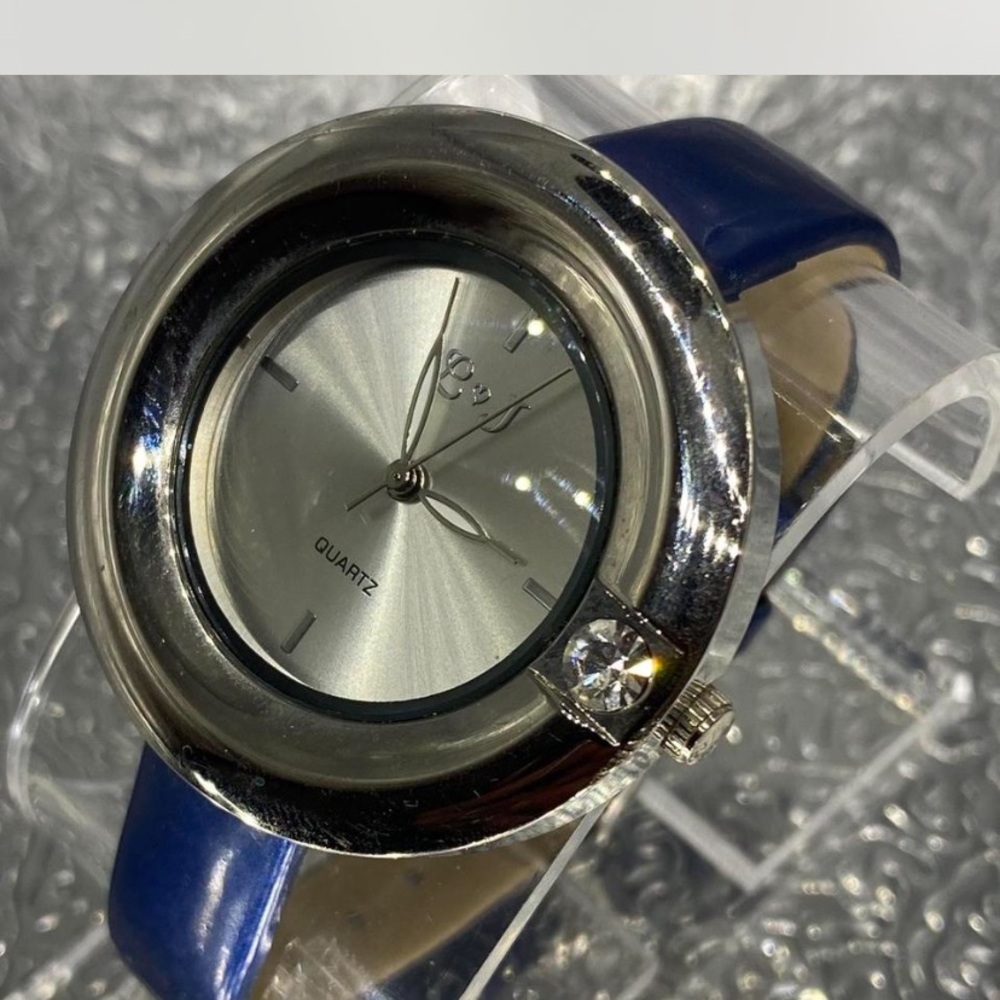 Designer ^^^Silver / Electric Blue Quartz watch *** - Picture 2 of 8